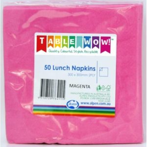 Magenta Lunch Napkins - Pkt 50