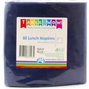 Navy Blue Lunch Napkins - Pkt 50