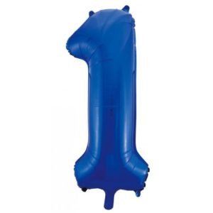 Jumbo Foil Number Balloon - Blue One
