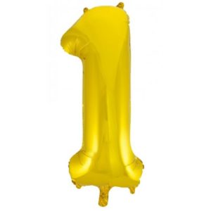Jumbo Foil Number Balloon - Gold One