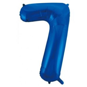 Jumbo Foil Number Balloon – Blue Seven