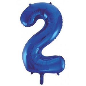Jumbo Foil Number Balloon - Blue Two